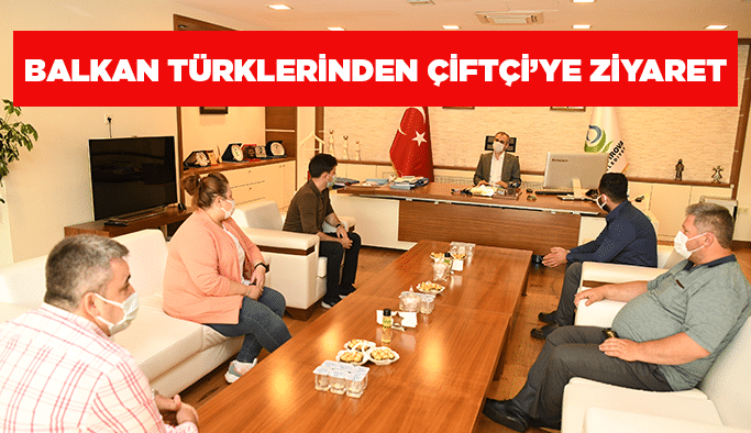 Balkan Türklerinden Çiftçi’ye ziyaret