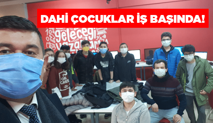 Dahi çocuklar iş başında!