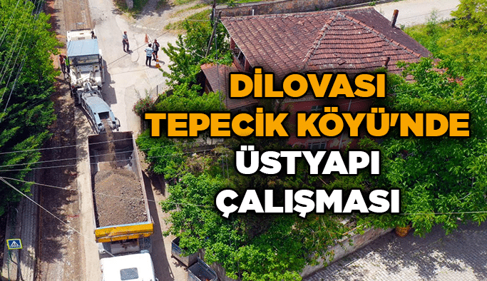 Dilovası Tepecik Köyü'nde üstyapı çalışması