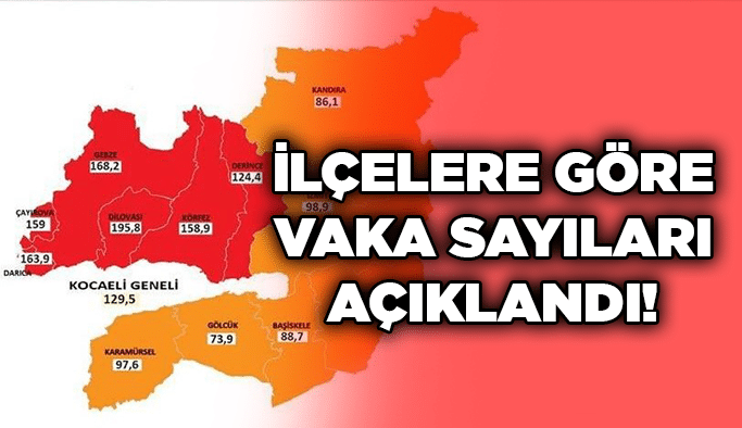 İlçelere göre vaka sayıları açıklandı!
