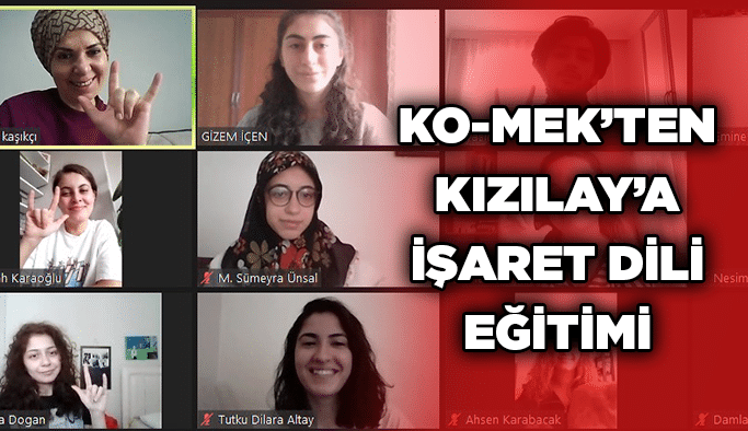 KO-MEK’ten Kızılay’a İşaret Dili Eğitimi