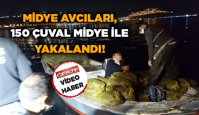 Midye avcıları, 150 çuval midye ile yakalandı!