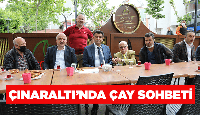 Çınaraltı’nda çay sohbeti