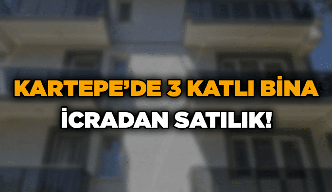 Kartepe’de 3 katlı bina icradan satılık!