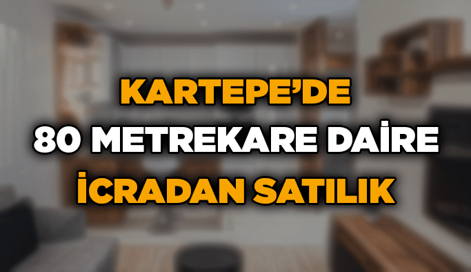 Kartepe’de 80 metrekare daire icradan satılık