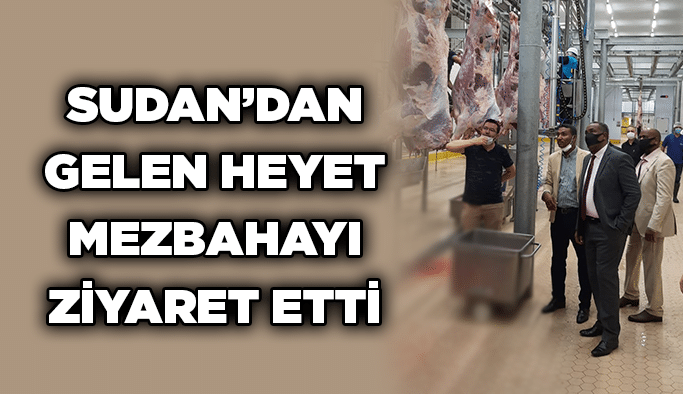 Sudan’dan gelen heyet mezbahayı ziyaret etti