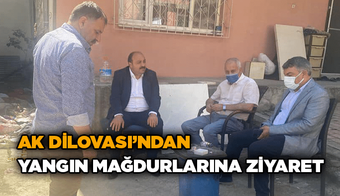 AK Dilovası’ndan yangın mağdurlarına ziyaret