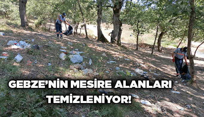 Gebze’nin mesire alanları temizleniyor!