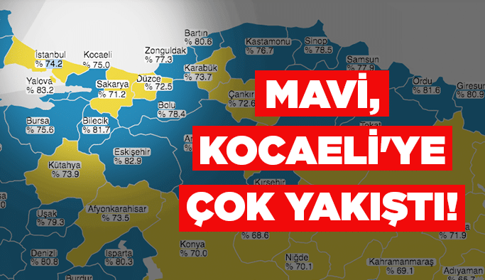 Mavi, Kocaeli'ye çok yakıştı!