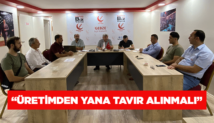 “Üretimden yana tavır alınmalı” 