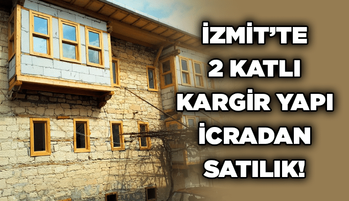 İzmit’te 2 katlı kargir yapı icradan satılık!