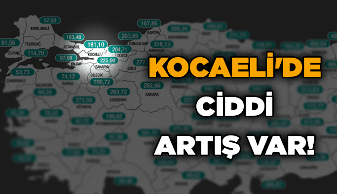 Kocaeli'de ciddi artış var!