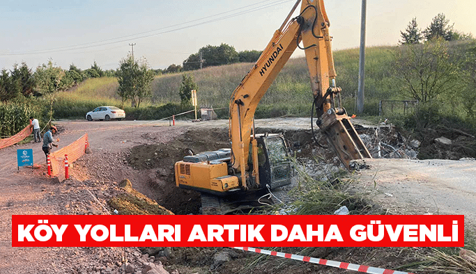 Köy yolları artık daha güvenli