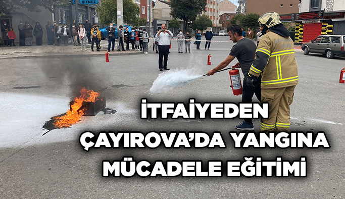 İtfaiyeden Çayırova’da yangına mücadele eğitimi