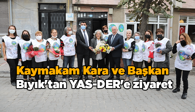 Kaymakam Kara ve Başkan  Bıyık'tan YAS-DER'e ziyaret