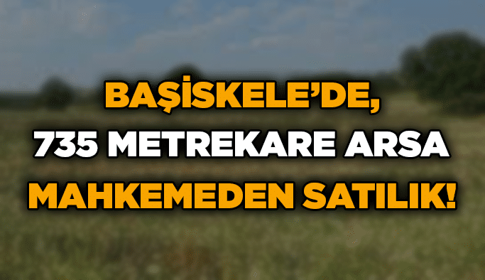 Başiskele’de, 735 metrekare arsa mahkemeden satılık!