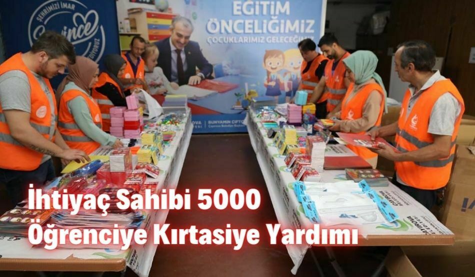 İhtiyaç Sahibi 5000 Öğrenciye Kırtasiye Yardımı