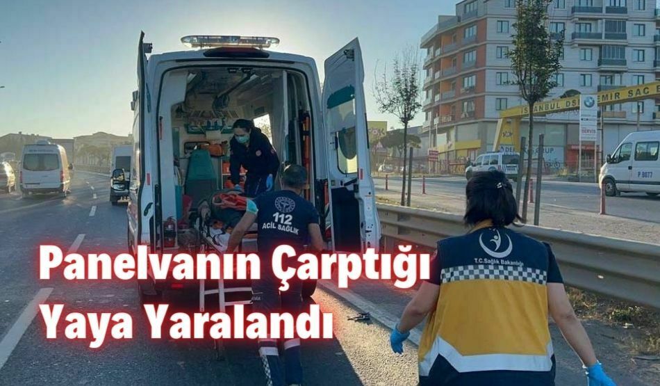 Panelvanın Çarptığı Yaya Yaralandı