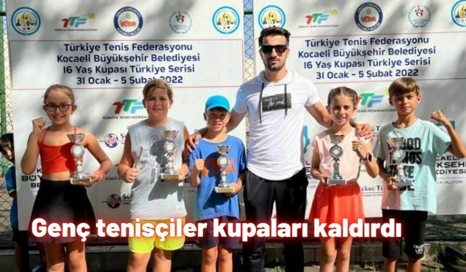 Genç Tenisçiler Kupaları Kaldırdı