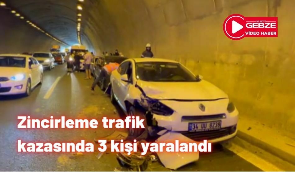 Zincirleme trafik kazasında 3 kişi yaralandı