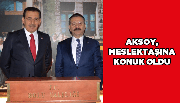 Aksoy, meslektaşına konuk oldu