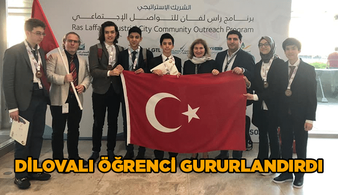 Dilovalı öğrenci gururlandırdı