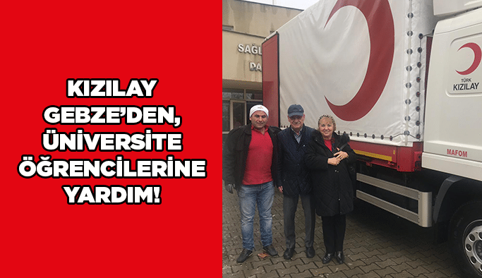 Kızılay Gebze’den, üniversite öğrencilerine yardım!