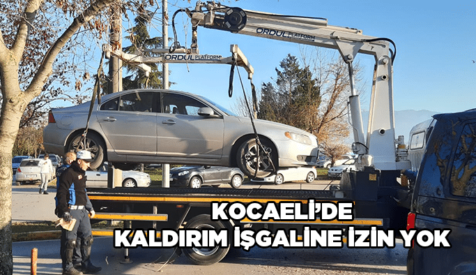 Kocaeli’de kaldırım işgaline izin yok