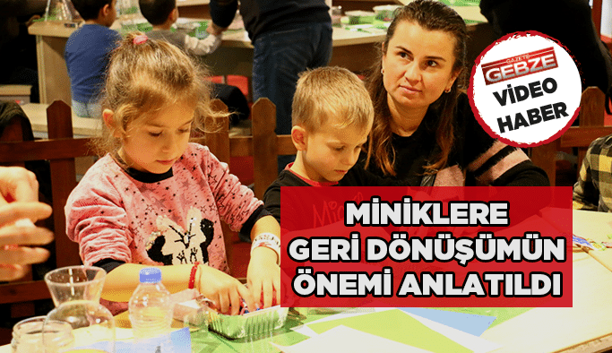 Miniklere geri dönüşümün önemi anlatıldı