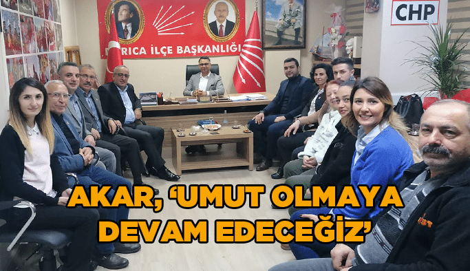 Akar, ‘’Umut olmaya devam edeceğiz’’