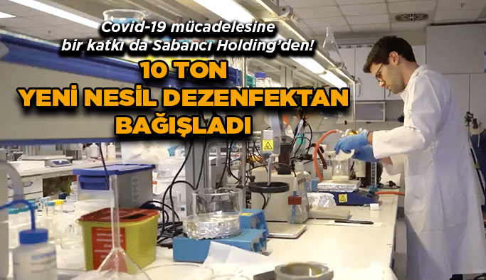 10 ton yeni nesil dezenfektan bağışladı