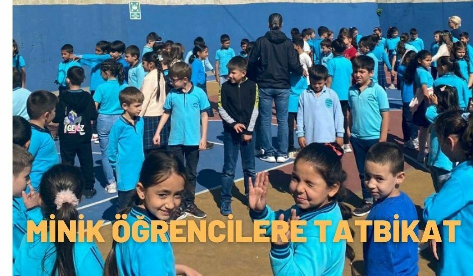 İtfaiyeden minik öğrencilere yangın semineri