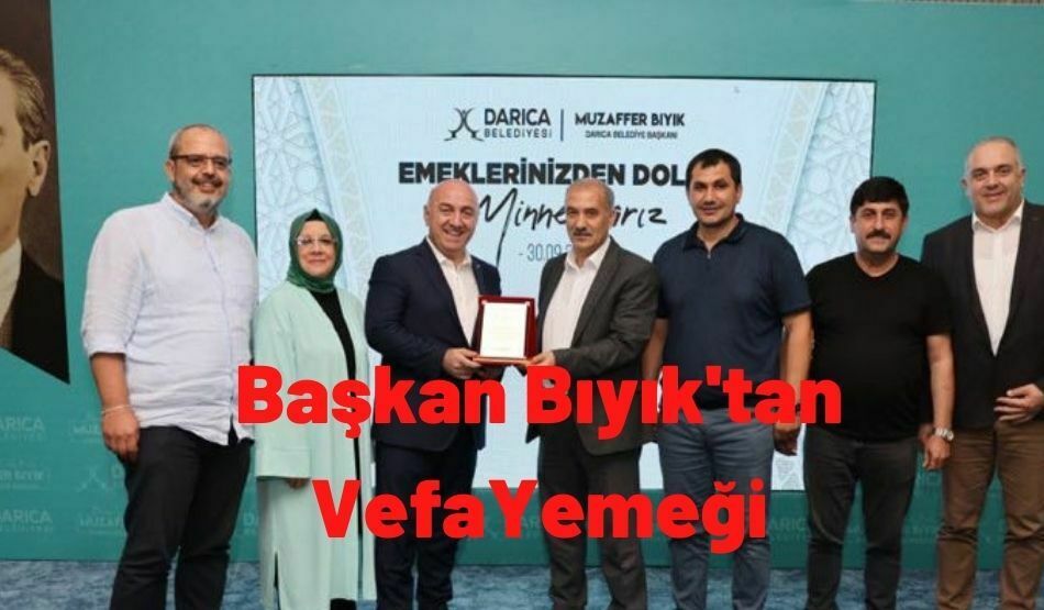 Başkan Bıyık’tan emekli olan personele vefa yemeği