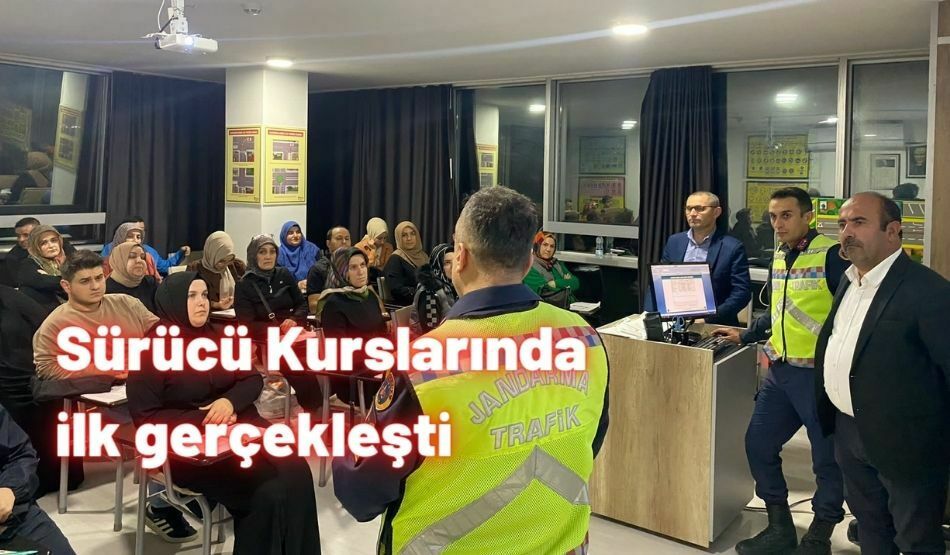 Sürücü Kurslarında ilk gerçekleşti