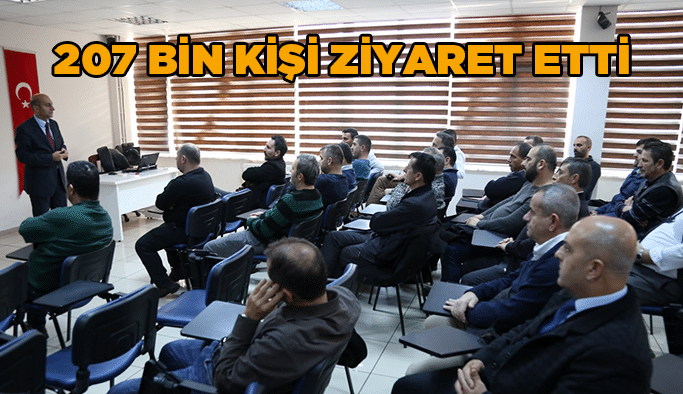 207 bin kişi ziyaret etti