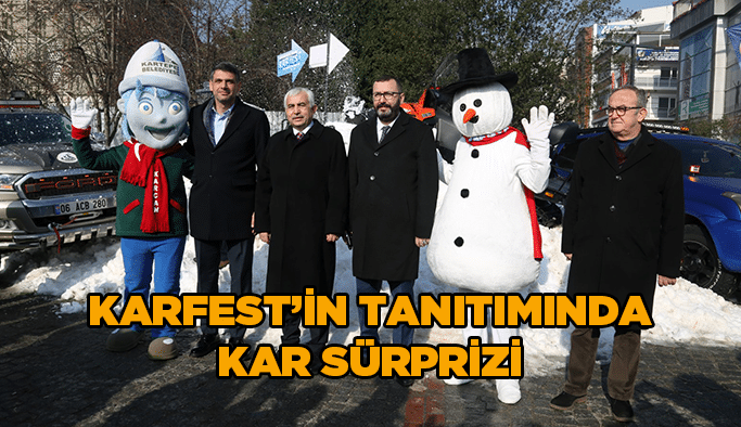 KarFest’in tanıtımında kar sürprizi