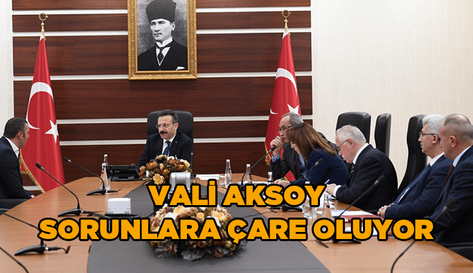 Vali Aksoy sorunlara çare oluyor