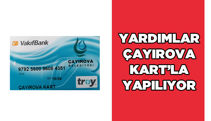 Yardımlar Çayırova Kart’la yapılıyor