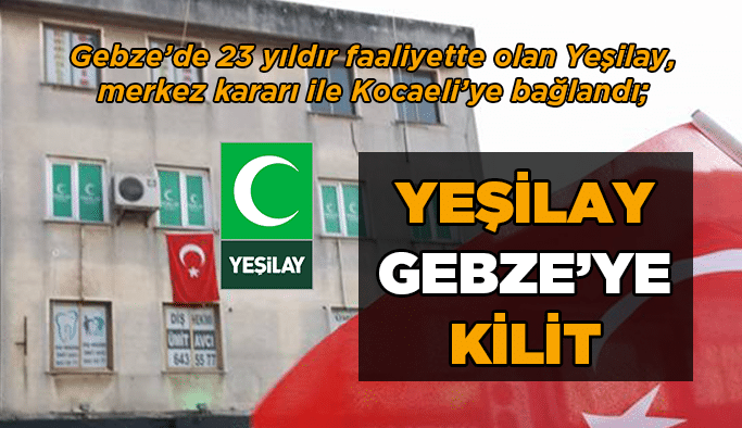 Yeşilay Gebze’ye kilit