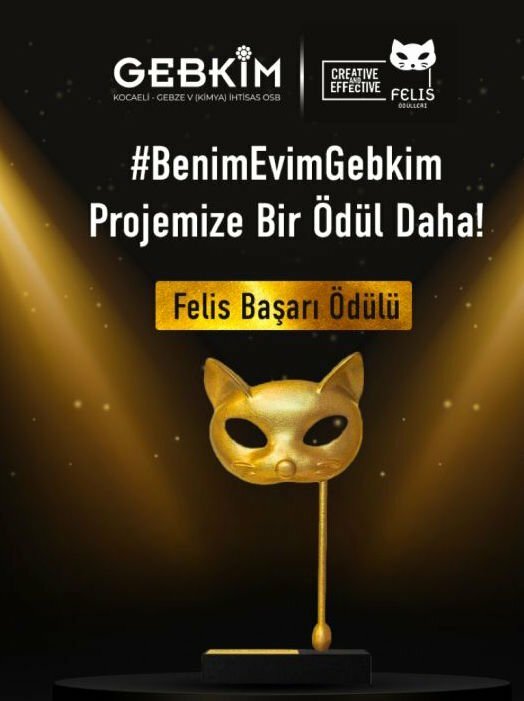 ‘Benim Evim GEBKİM’e Felis Ödülü