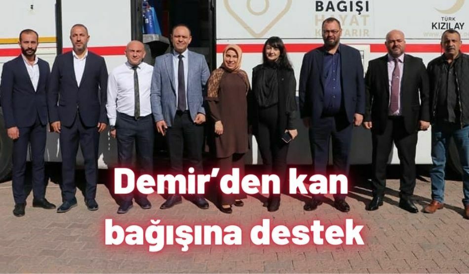 Demir’den kan bağışına destek