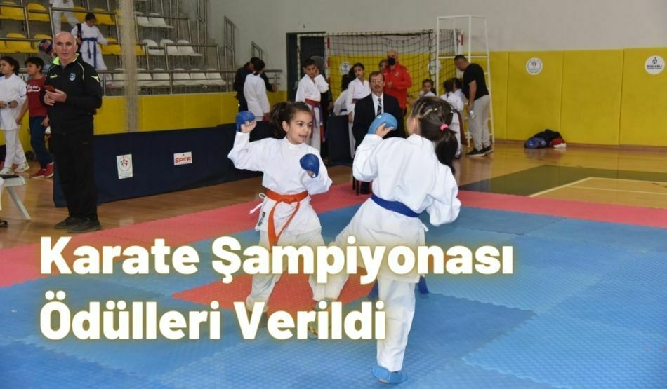 Karate Şampiyonası Ödülleri Verildi