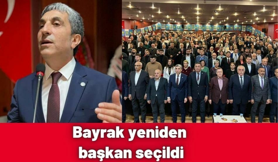 <strong>Bayrak yeniden başkan seçildi</strong>