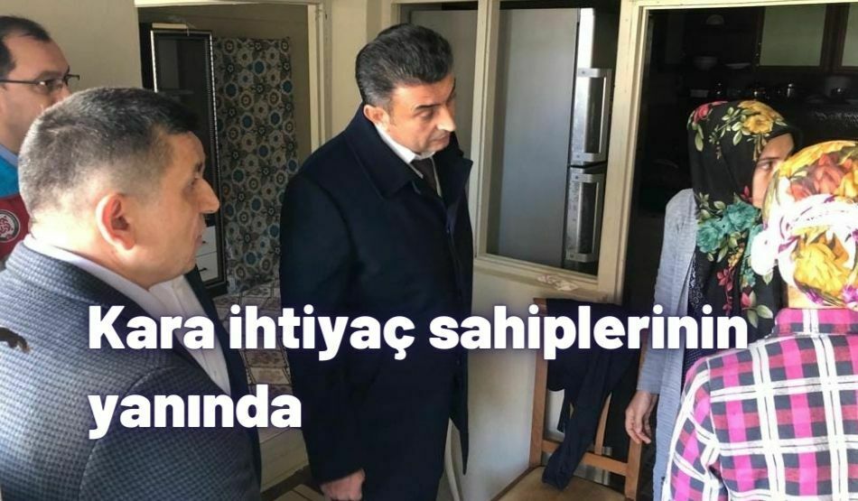 Kara ihtiyaç sahiplerinin yanında