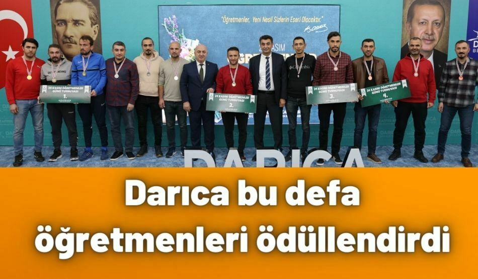 Darıca bu defa öğretmenleri ödüllendirdi