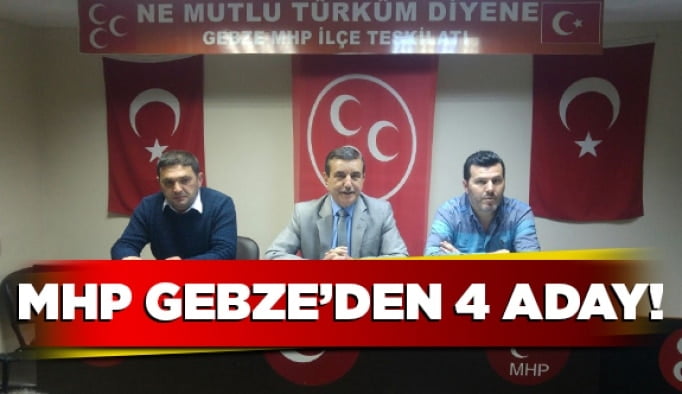 MHP Gebze’den 4 aday!