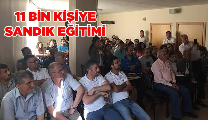11 bin kişiye sandık eğitimi