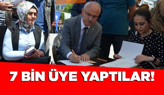 7 bin üye yaptılar!