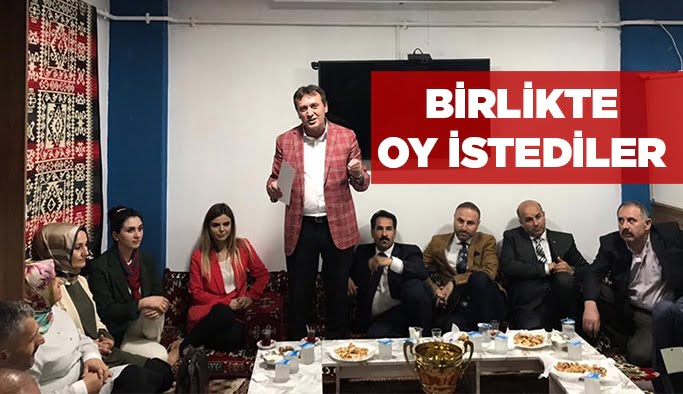 Birlikte oy istediler!