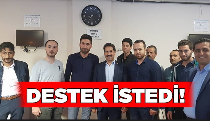 Cemil Yaman,  24 Haziran'da destek istedi